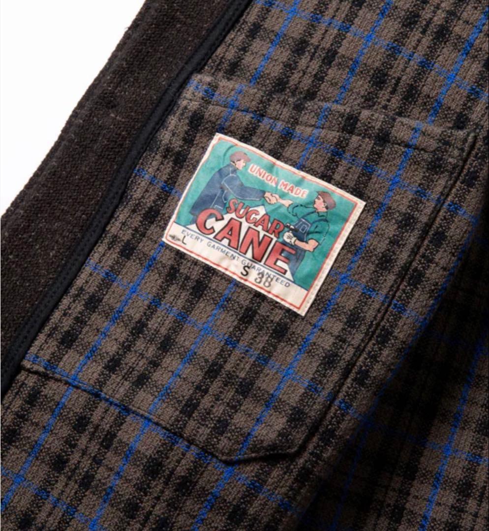 値下げ不可シュガーケーンダブルフェイスチェックジャケットSC14776