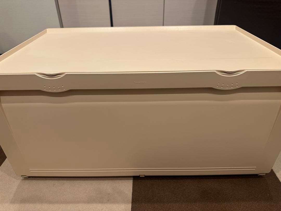 タッパーウェア　Tupperware　スーパーチェスト　クリーム　2段引き出し
