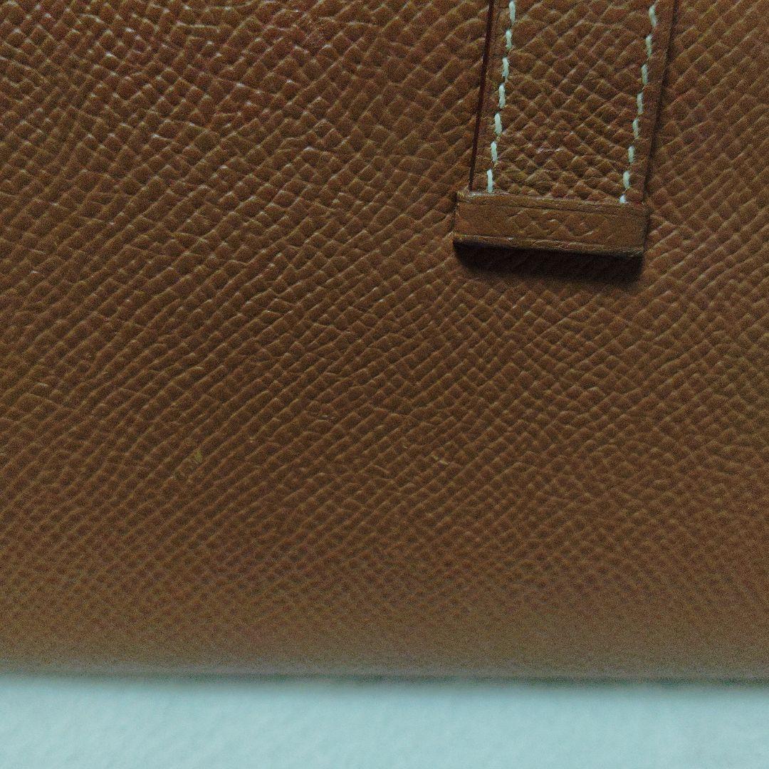 本日明日のみ値下げ！HERMES べアン ヴォーエプソン ゴールド 長財布 箱付