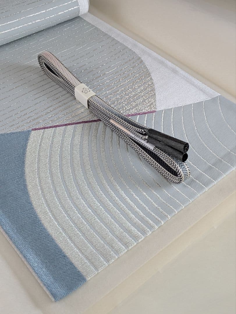 正絹西陣織帝王紫じゅらく高級袋帯お仕立て込