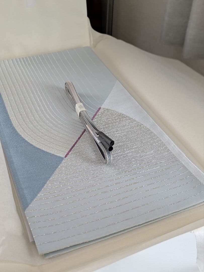 正絹西陣織帝王紫じゅらく高級袋帯お仕立て込