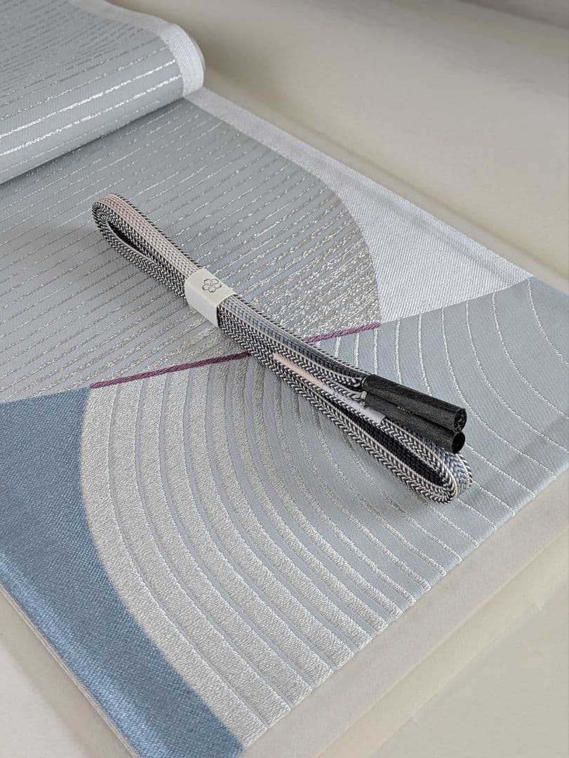 正絹西陣織帝王紫じゅらく高級袋帯お仕立て込