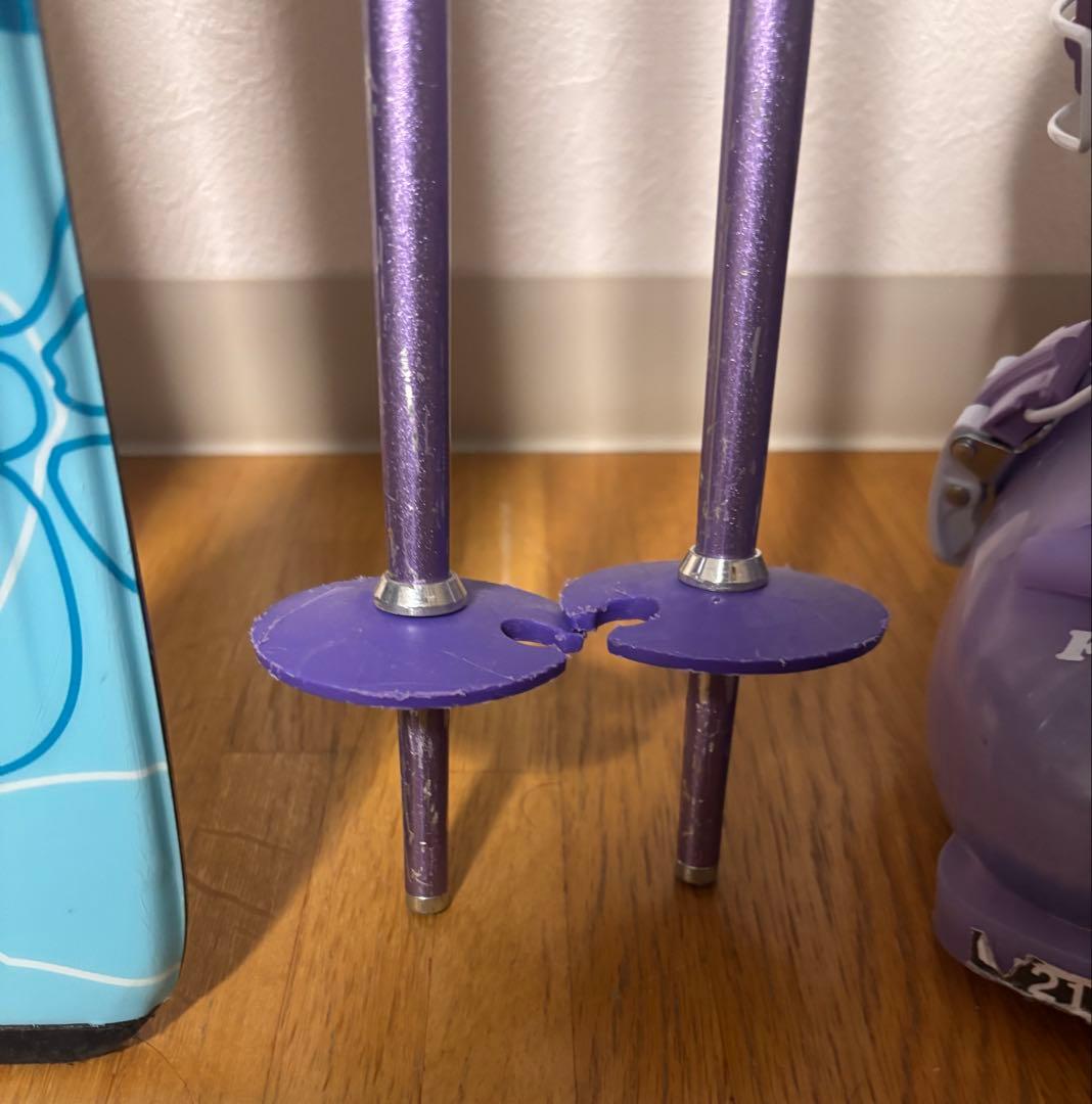 スキー板120センチ　ストック90センチ　セット