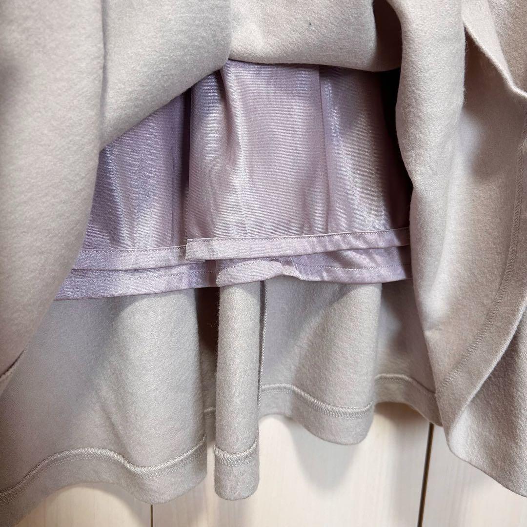 23AW♡ANAYI アナイ ウールジャージーヘムフレアワンピース 38