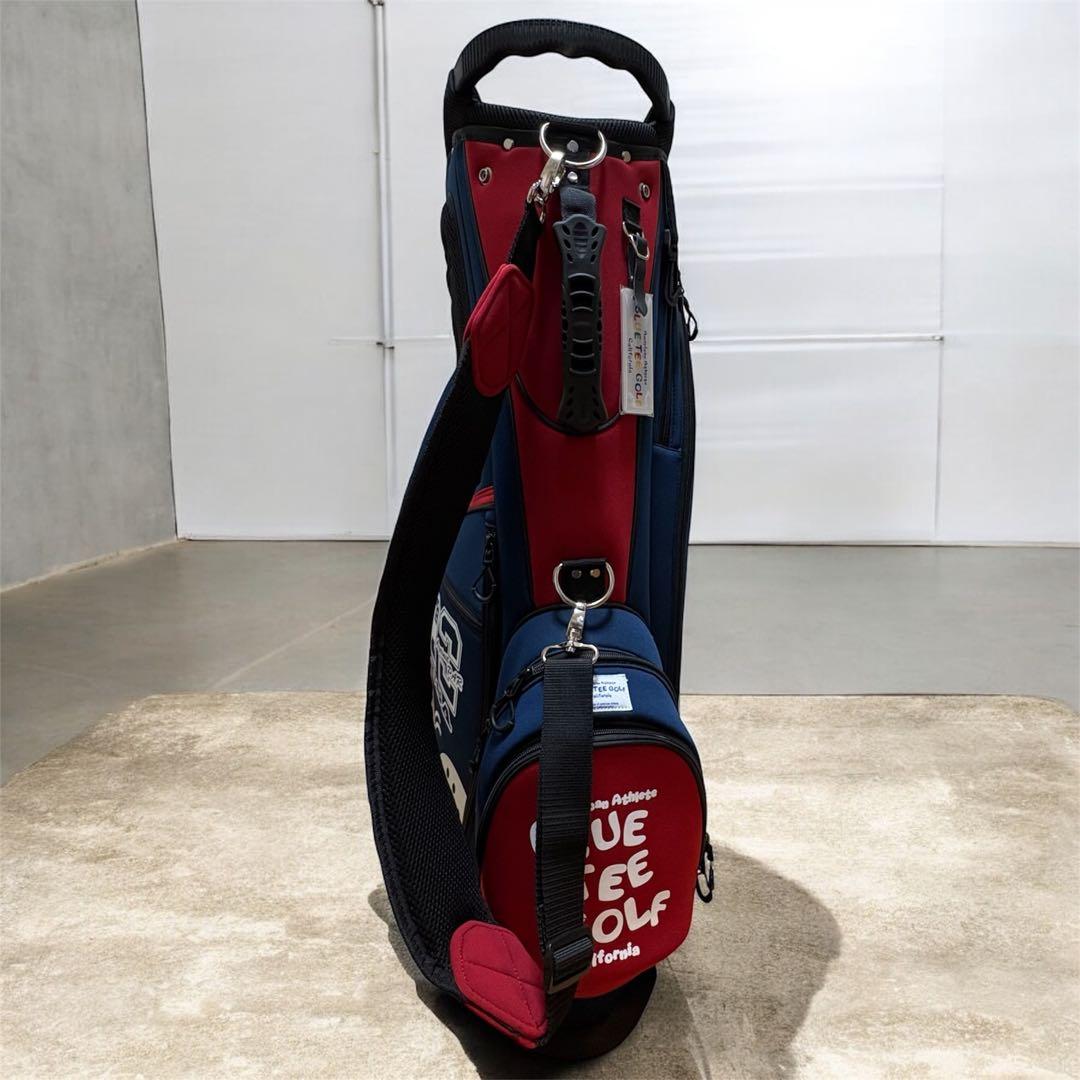 新素材　ブルーティーゴルフ キャディバッグ ストレッチ スタンドキャディバック
