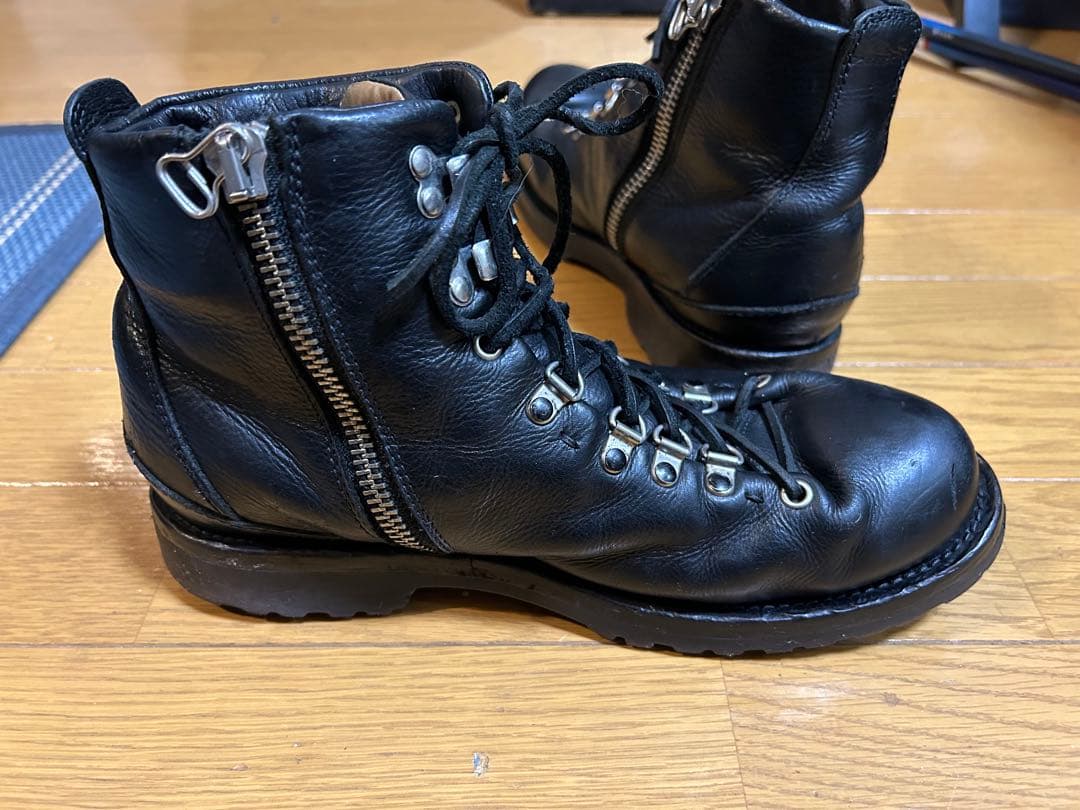 ブッテロ　サイドジップブーツ　人気商品！ マウンテンブーツ　レザーブーツ