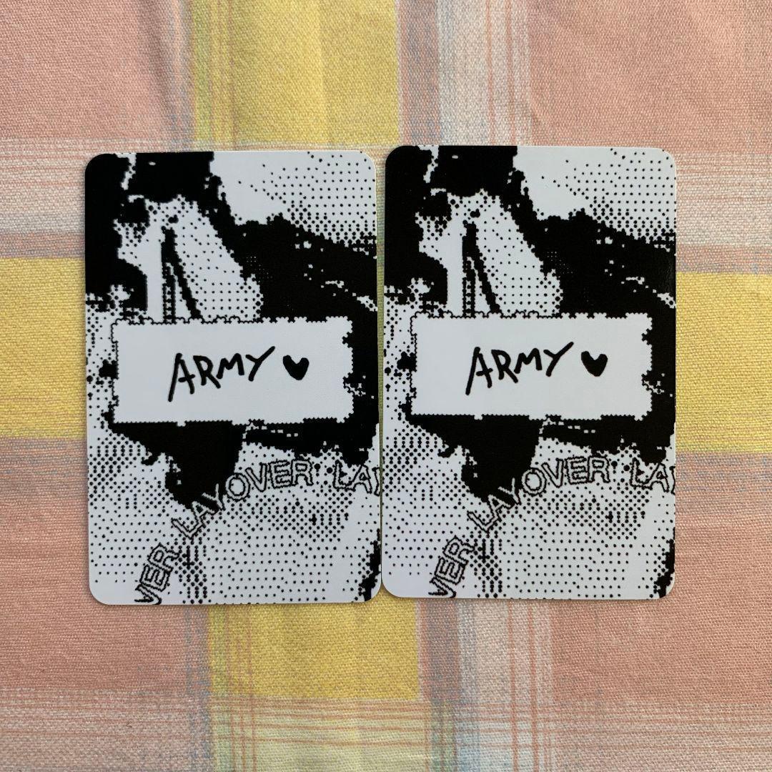 BTS 事前収録 Layover 特典 トレカ テヒョン 2枚