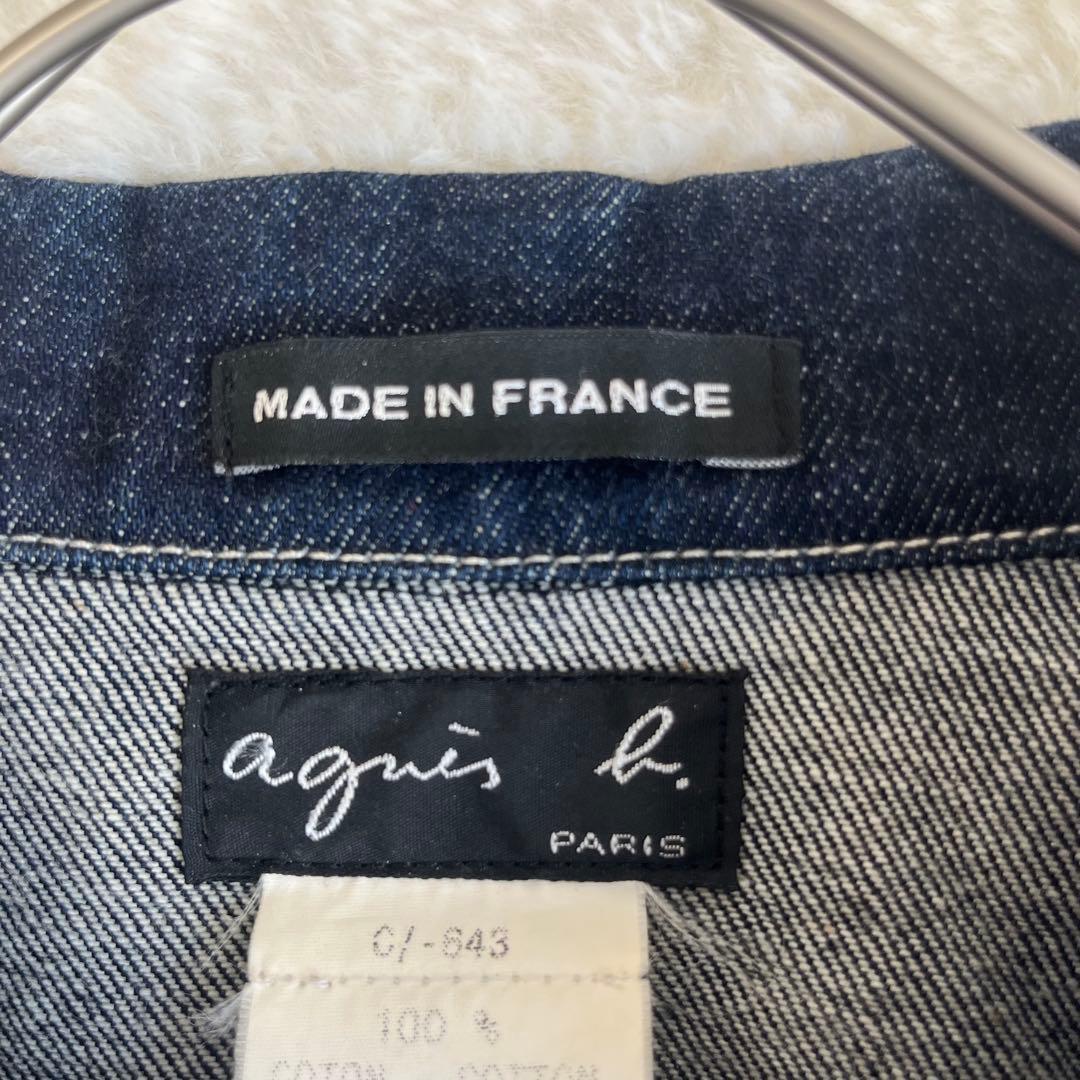 【美品】 90s agnes b レディース デニムジャケット フランス製 2