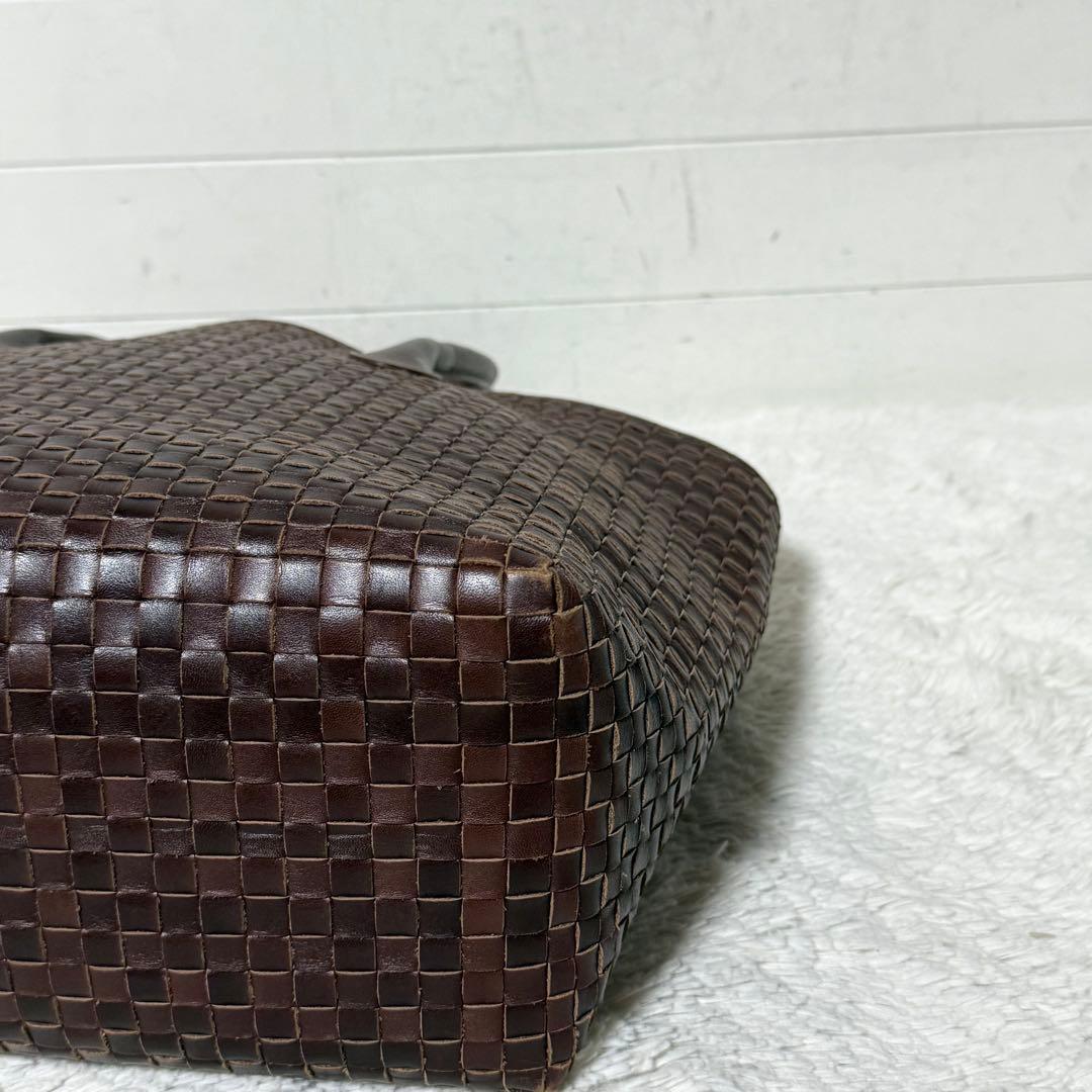 ⭐️新品未使用⭐️　マザーハウス　イントレチャート　ハンドバッグ　レザー　ブラウン