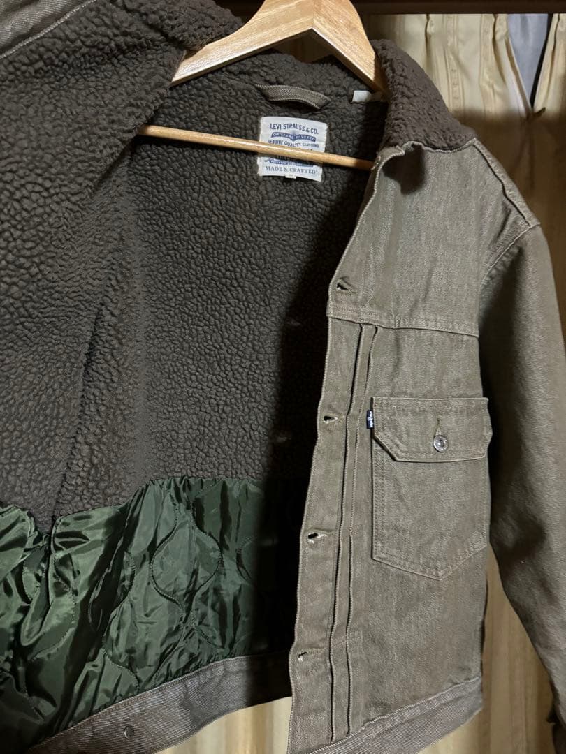 S*a様 リーバイス LMC ボア ジャケット M オーガニックコットン