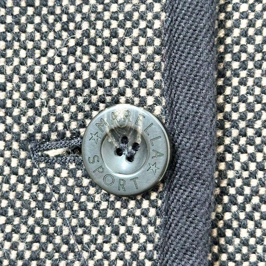 大きいサイズ❤️XL MaxMara マレーラ　フーデットコート　チェック　黒