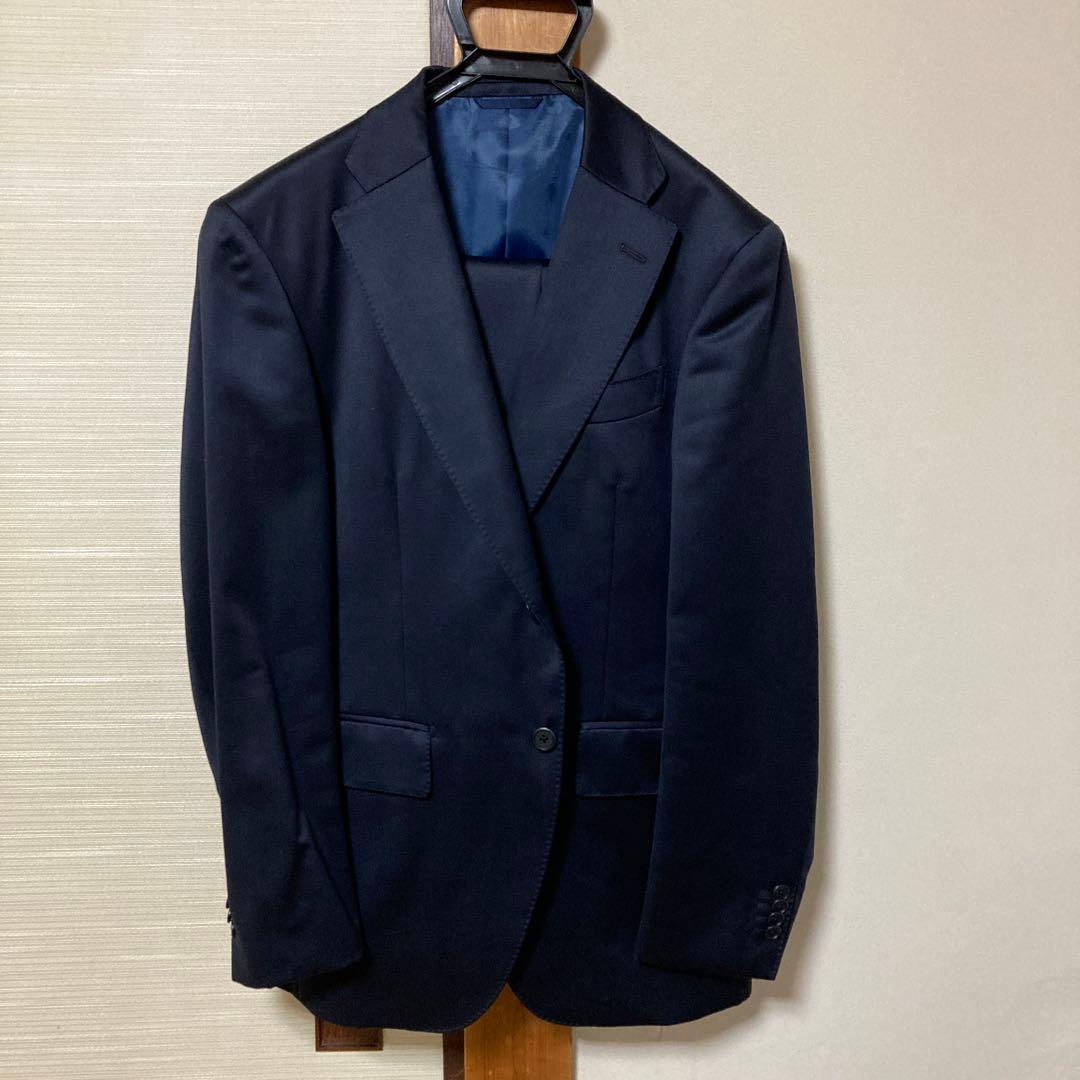 ジ*イ様 麻布テーラー　オーダースーツ　ネイビー　A6サイズ