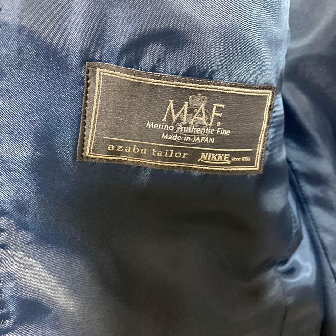 ジ*イ様 麻布テーラー　オーダースーツ　ネイビー　A6サイズ