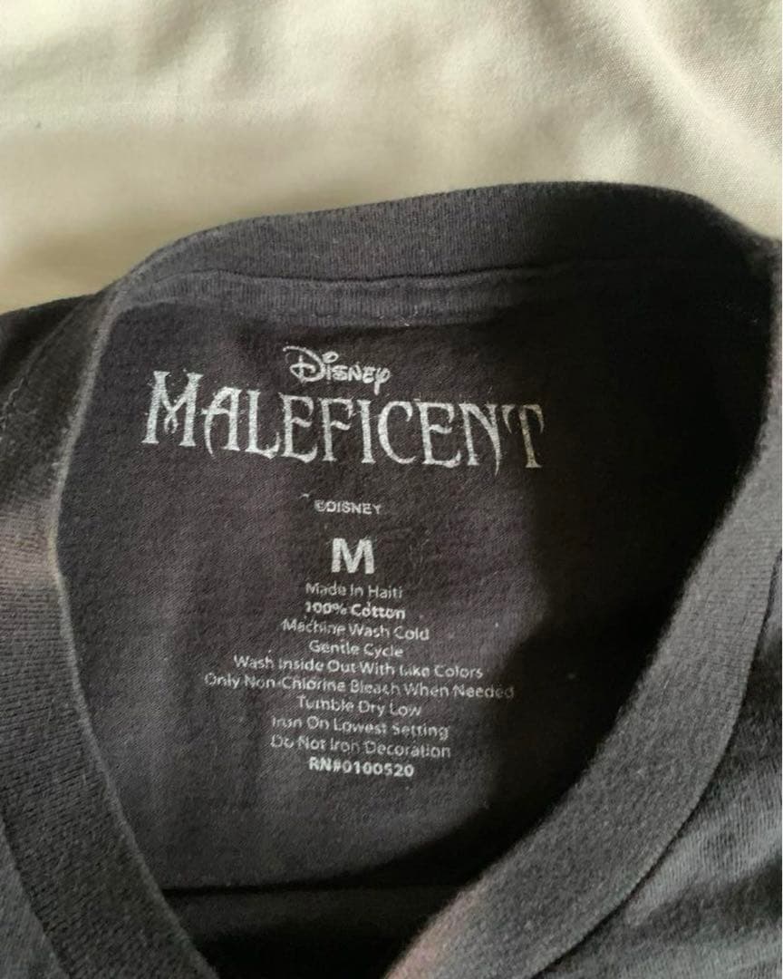 Disney公式 MALEFICENTプリントTシャツ ディズニー ヴィランズ