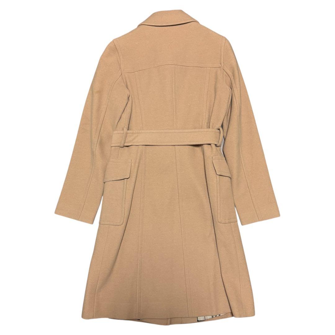 美品 BURBERRY BLUE LABEL アンゴラ混 コート キャメル 38