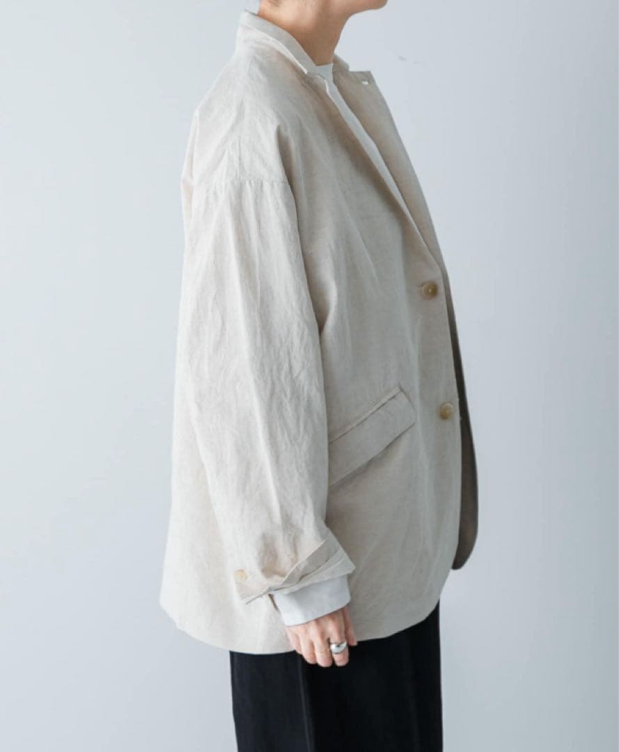 【新品・タグ付き】かぐれ　テーラードジャケット　NATURAL