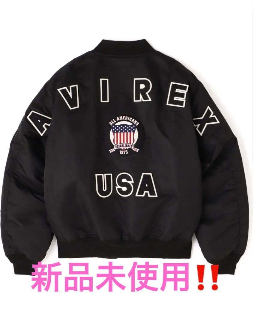 ジャケット・アウター AVIREX/50th MA-1 SIGNATURE BIG LOGO