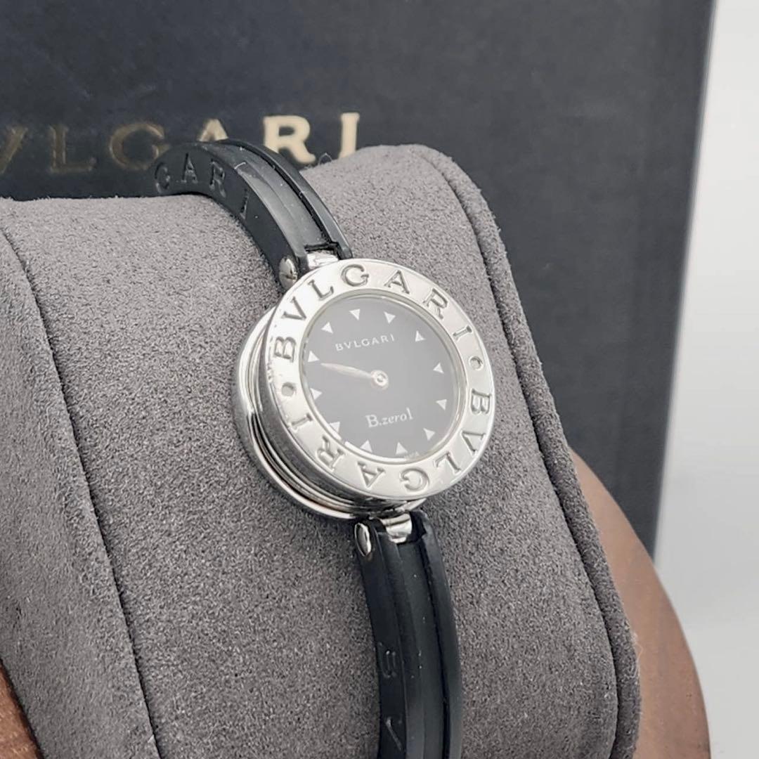 美品✨　新品電池　ブルガリ　ビーゼロワン　BZ22S ブラックバングル　付属品有