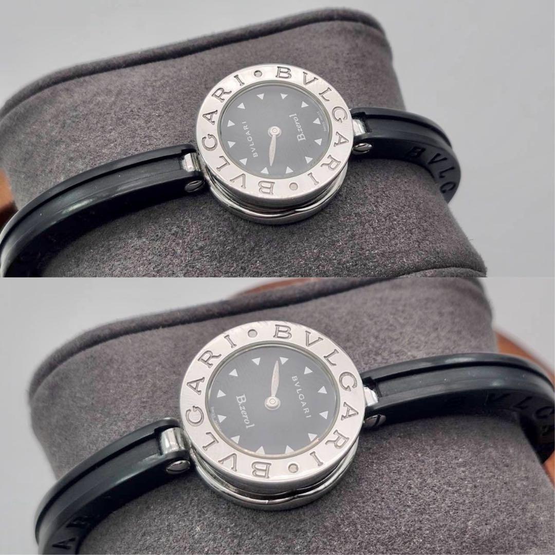 美品✨　新品電池　ブルガリ　ビーゼロワン　BZ22S ブラックバングル　付属品有