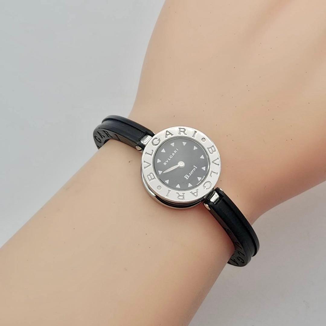 美品✨　新品電池　ブルガリ　ビーゼロワン　BZ22S ブラックバングル　付属品有