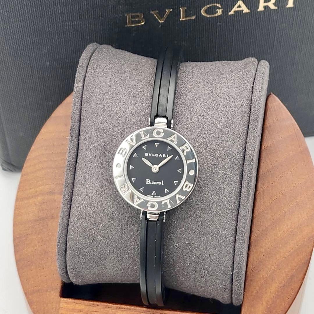 美品✨　新品電池　ブルガリ　ビーゼロワン　BZ22S ブラックバングル　付属品有