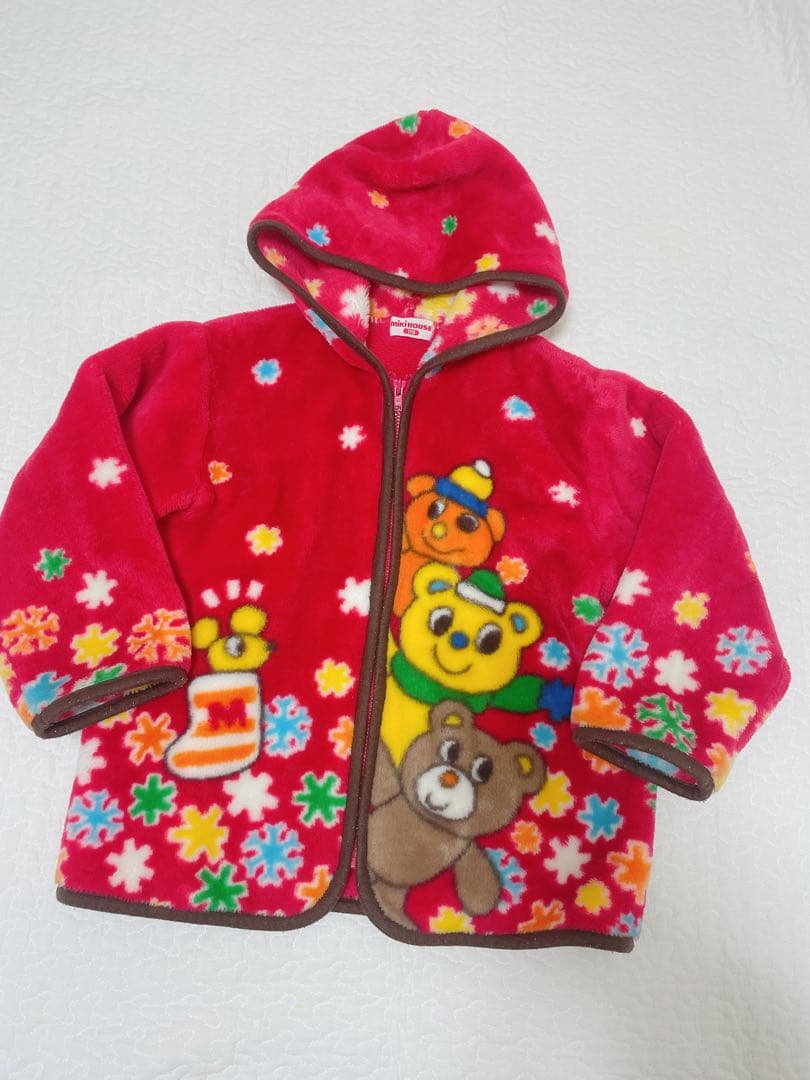 レトロ　希少　ミキハウス毛布アウター　110