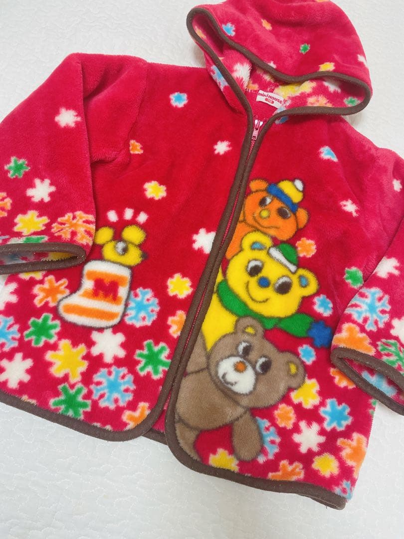 レトロ　希少　ミキハウス毛布アウター　110