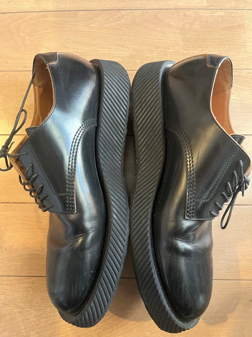 m*i様 ジルサンダー レザー　プラットフォーム　シューズ　革靴　メンズ　裏張り