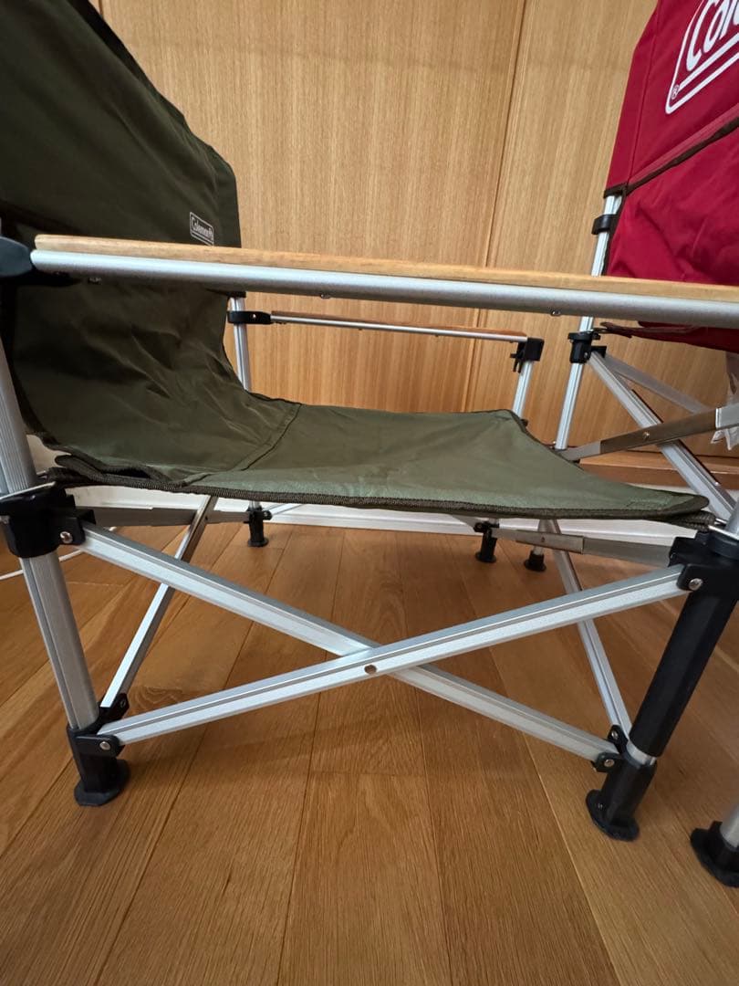 Coleman アウトドアチェア ツーウェイキャプテンチェア レッド グリーン