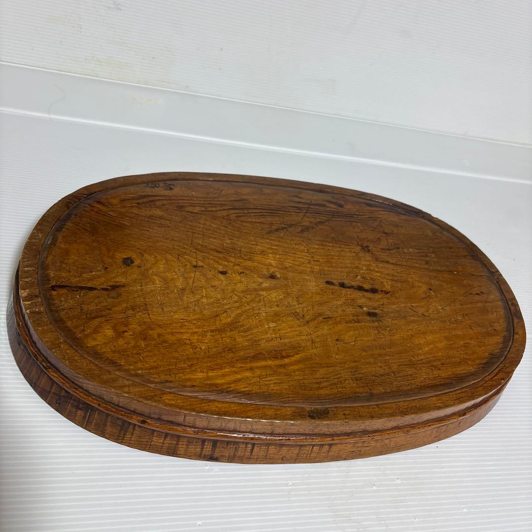 年代物、骨董品 煎茶盆/茶道具/木彫り