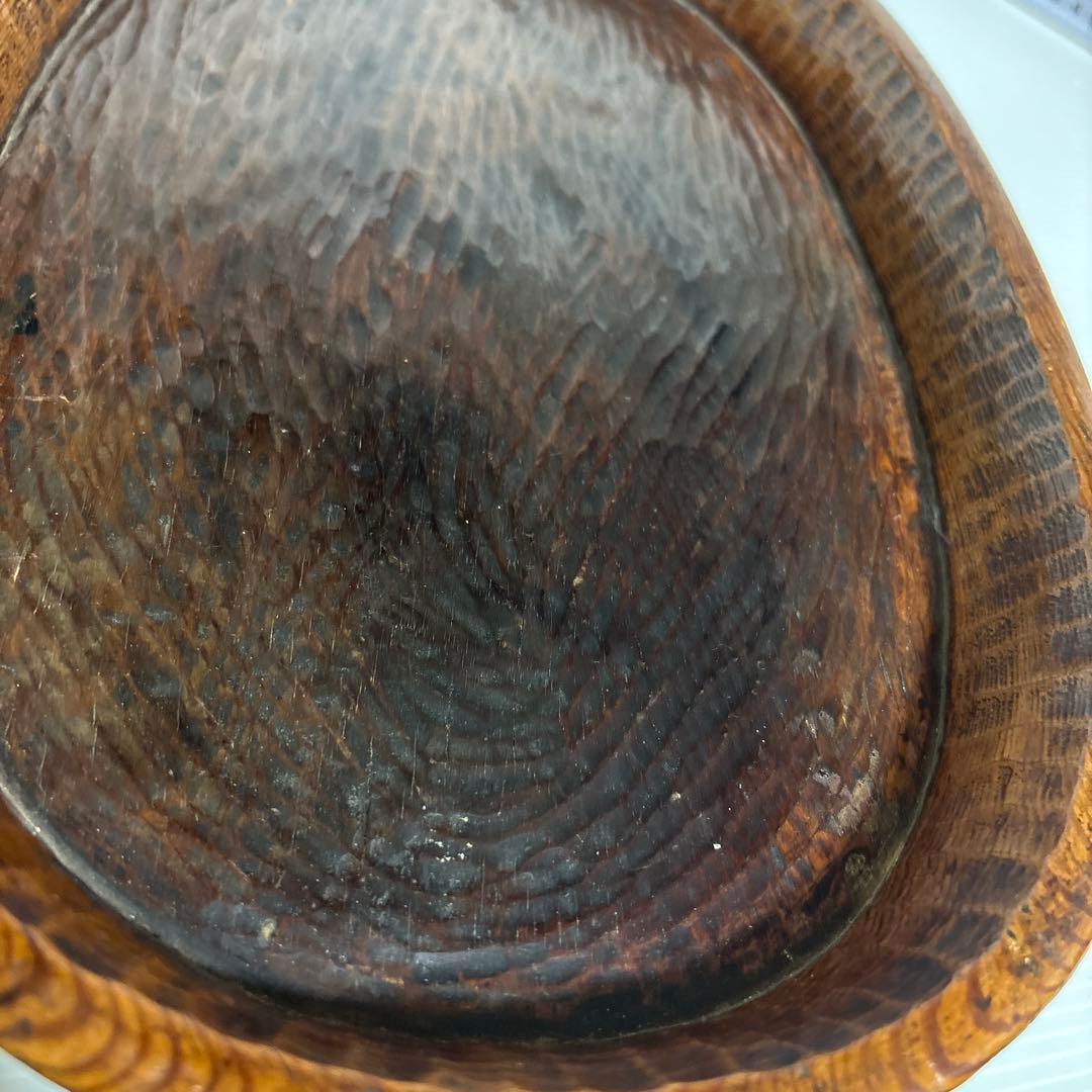 年代物、骨董品 煎茶盆/茶道具/木彫り
