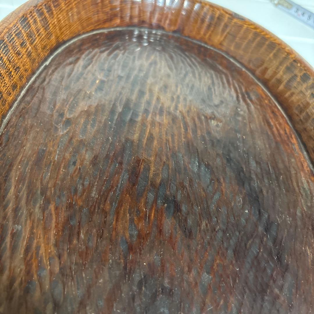 年代物、骨董品 煎茶盆/茶道具/木彫り