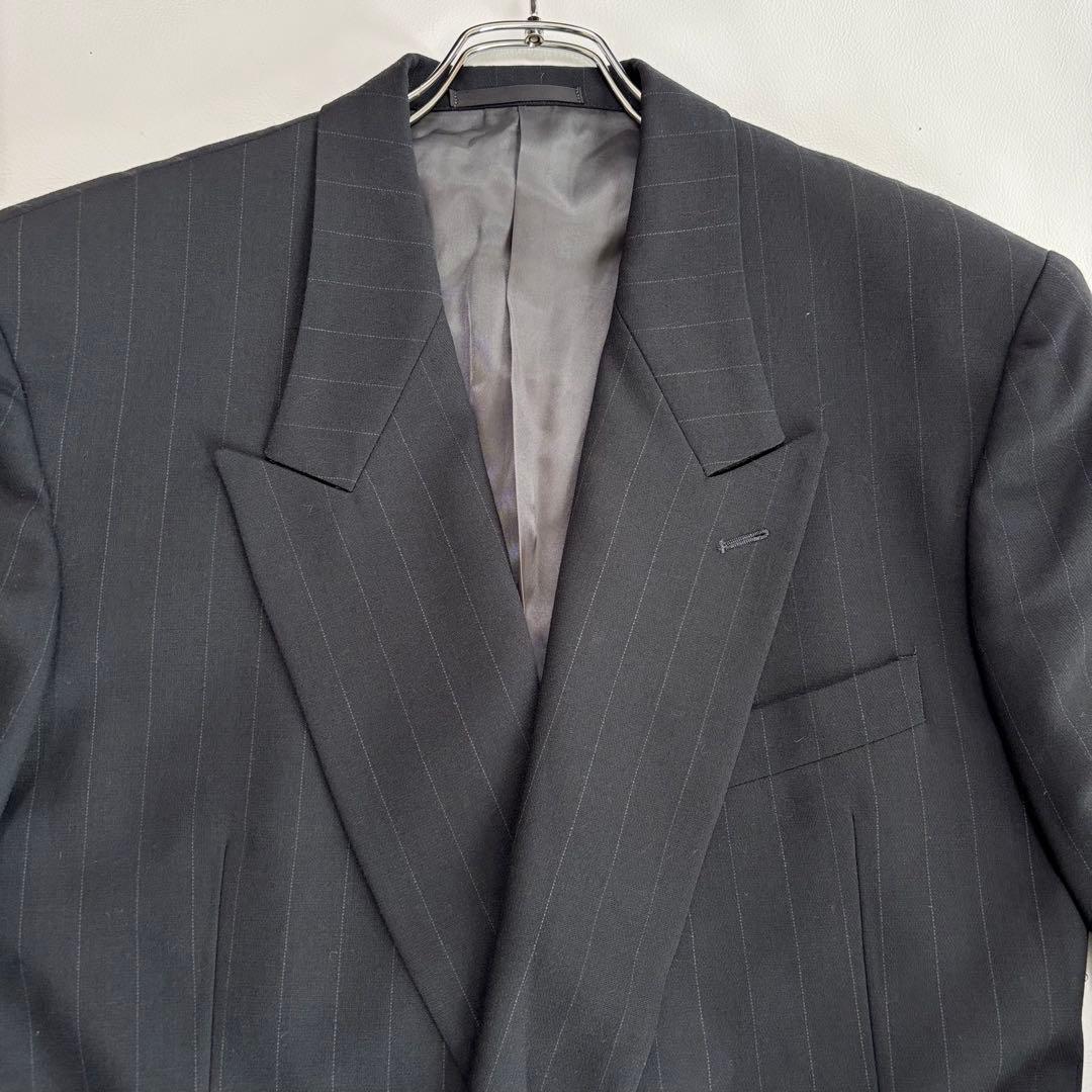 エンポリオアルマーニ ダブルレスト Lサイズ スーツ セットアップ 太ストライプ