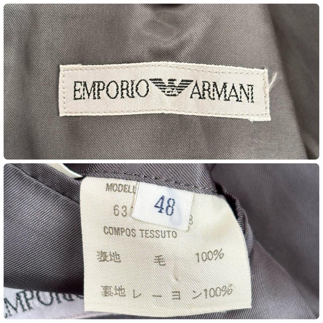 エンポリオアルマーニ ダブルレスト Lサイズ スーツ セットアップ 太ストライプ