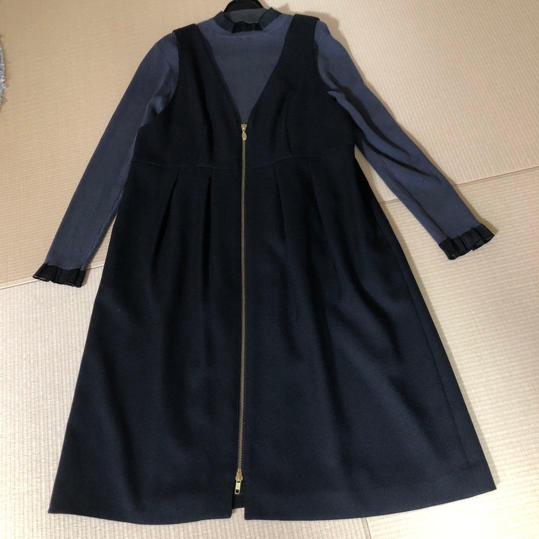 美品❣️ウールライクジャンパードレス