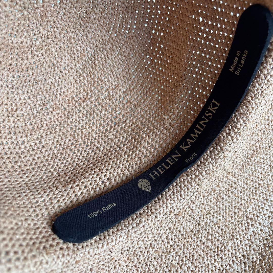 【極美品】ヘレンカミンスキー プロバンス12 麦わら帽子 ストローハット つば広