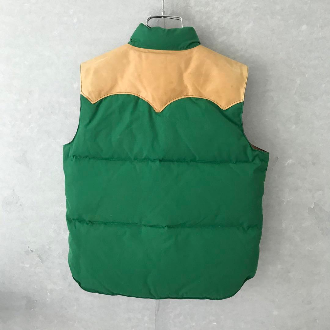 SUGAR CANE レザーヨーク ダウンベスト 馬革 グリーン L