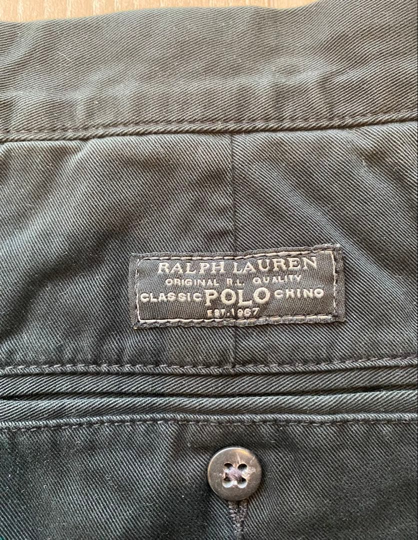 90s　ポロチノ　ブラック　ノータック　プロスペクト　W33　ラルフローレン