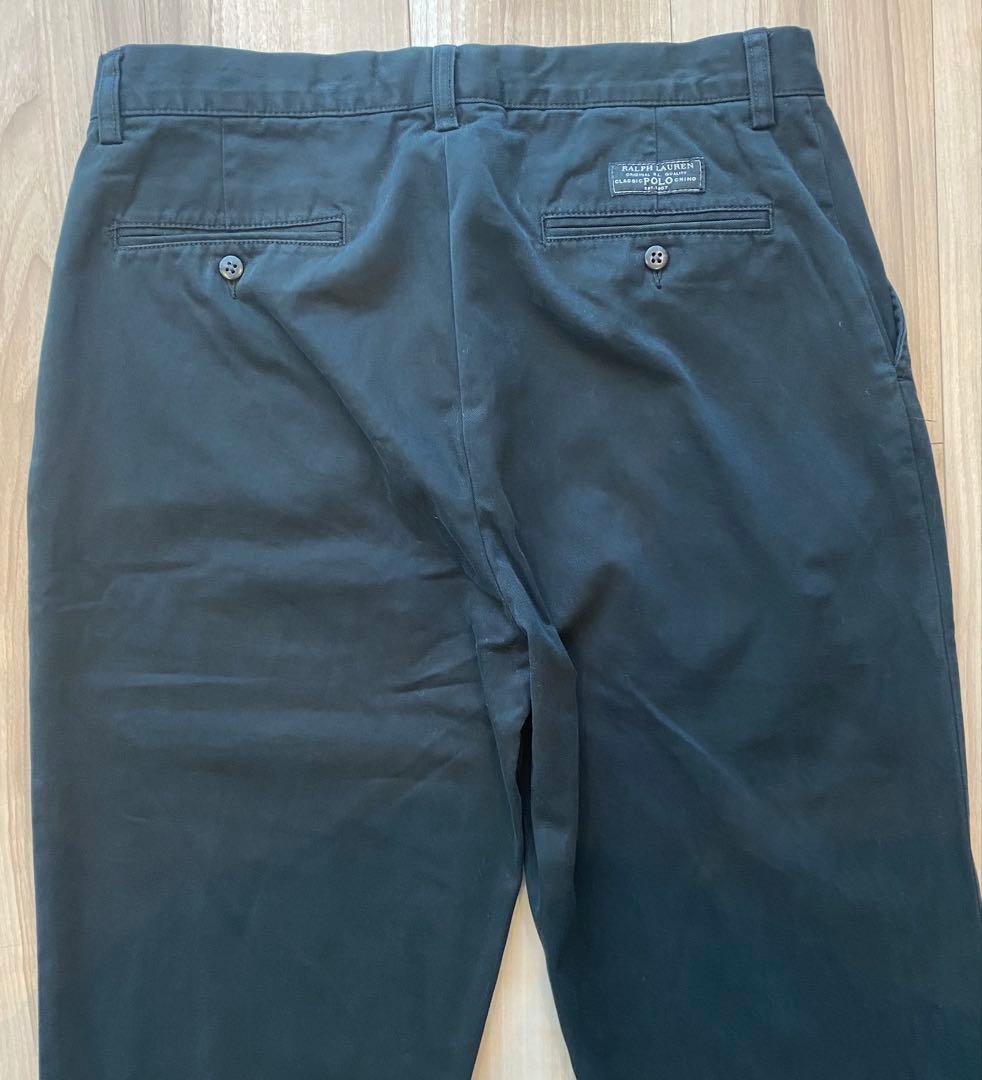 90s　ポロチノ　ブラック　ノータック　プロスペクト　W33　ラルフローレン