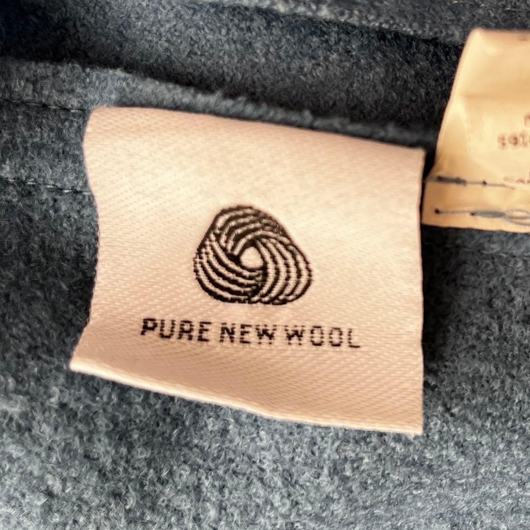 マックスマーラ　ウィークエンドライン　ノーカラージャケット　ウール　ブルー　上品