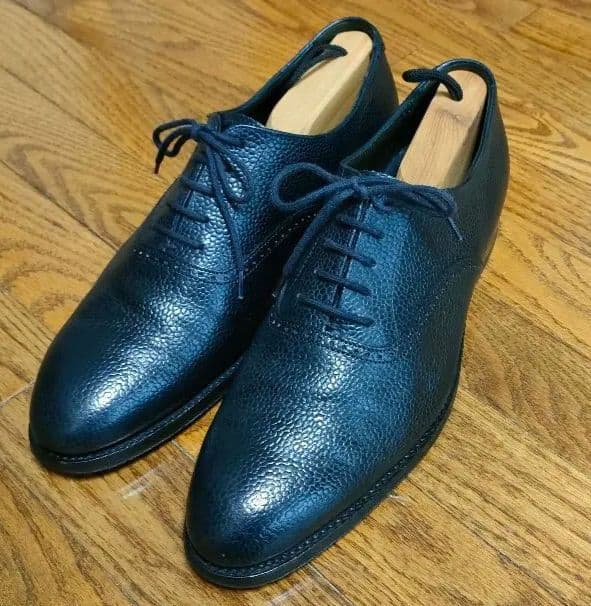 CROCKETT & JONES（クロケット＆ジョーンズ）7E シボ革 ネイビー