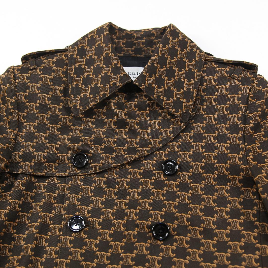 極美品 CELINE 21SS 70’S トレンチコート トリオンフ プリント