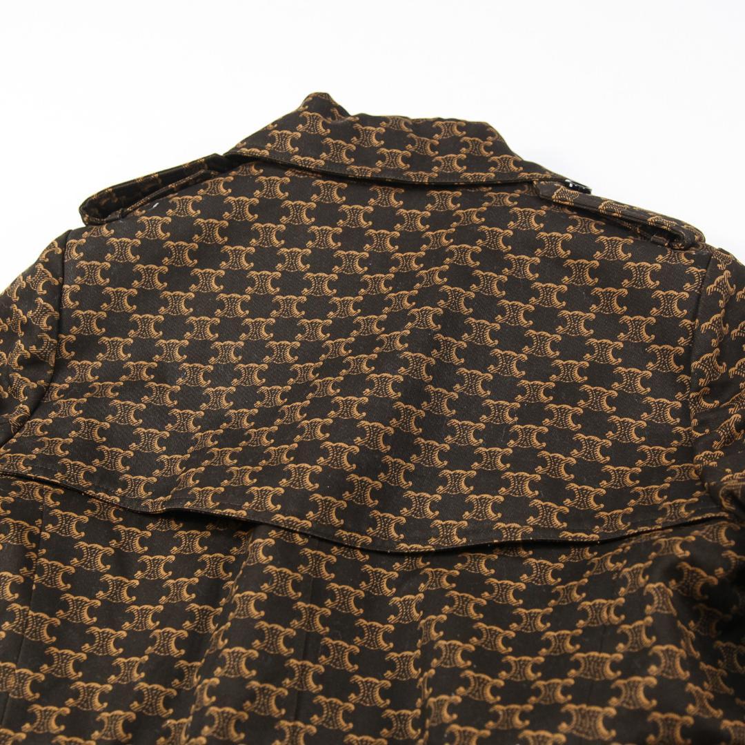 極美品 CELINE 21SS 70’S トレンチコート トリオンフ プリント