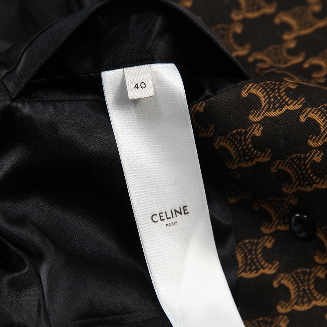 極美品 CELINE 21SS 70’S トレンチコート トリオンフ プリント