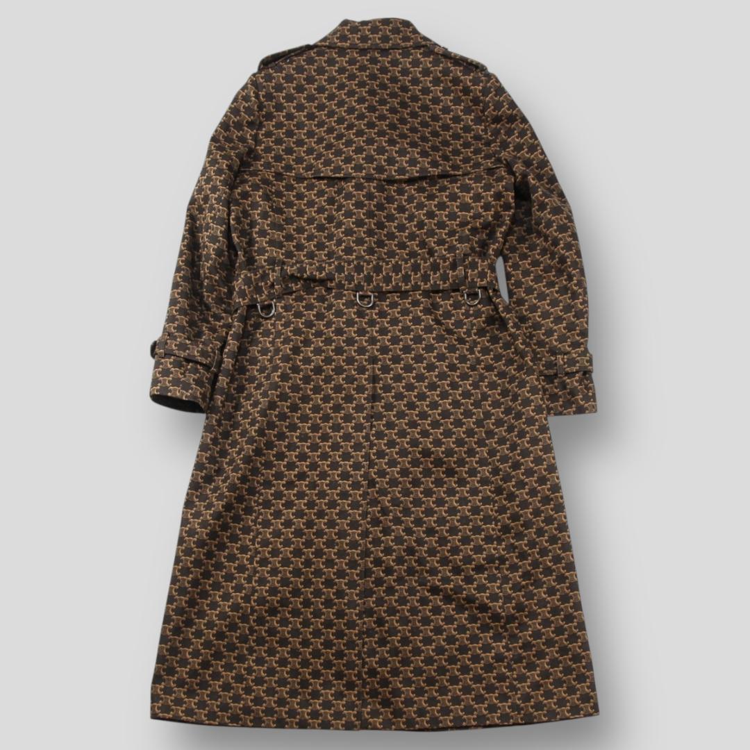 極美品 CELINE 21SS 70’S トレンチコート トリオンフ プリント