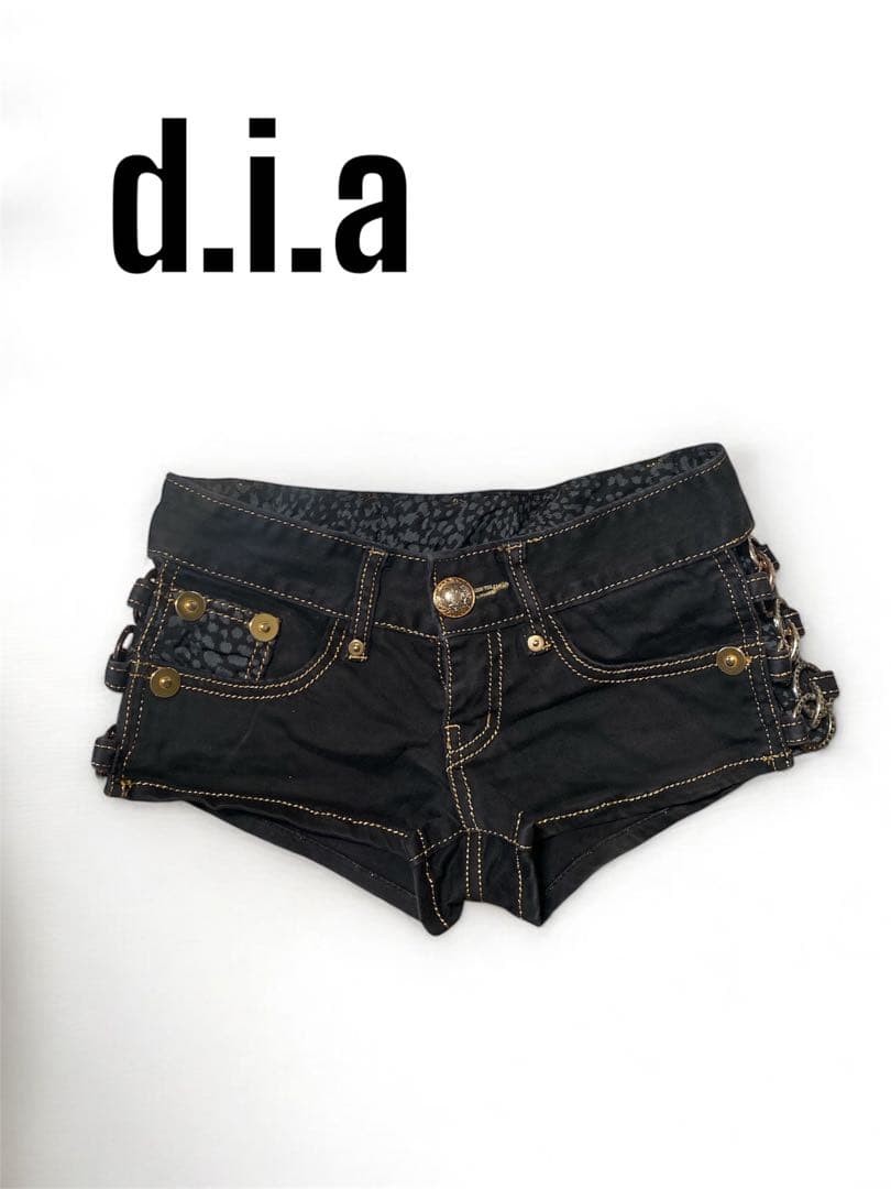d.i.a 正規品　ブラックショートパンツ　平成　ギャル