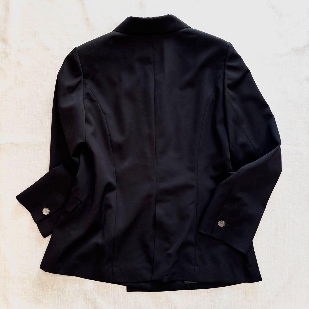 極美品☆ダーマコレクション 大きいサイズ シルバーボタン テーラード ジャケット