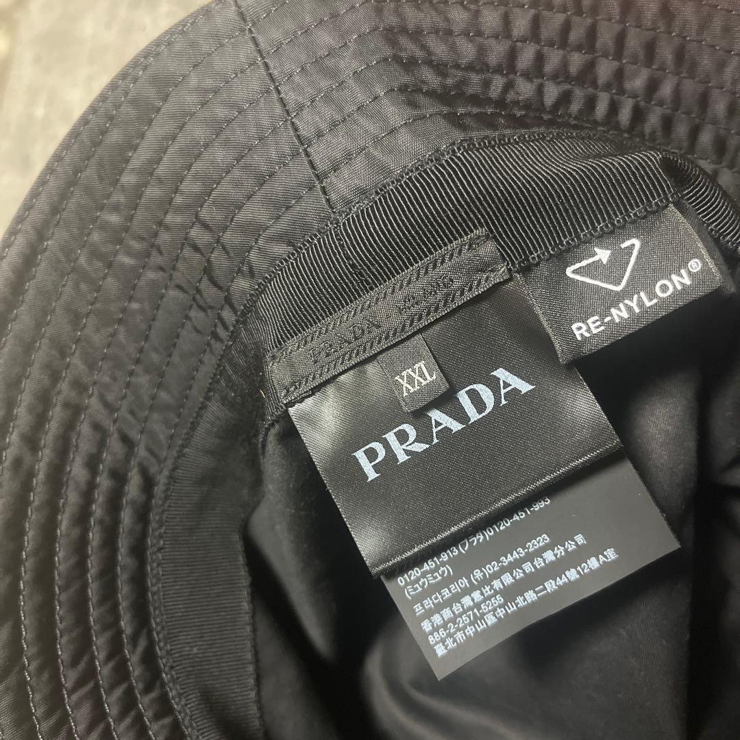 PRADA ブラック バケットハット XXL