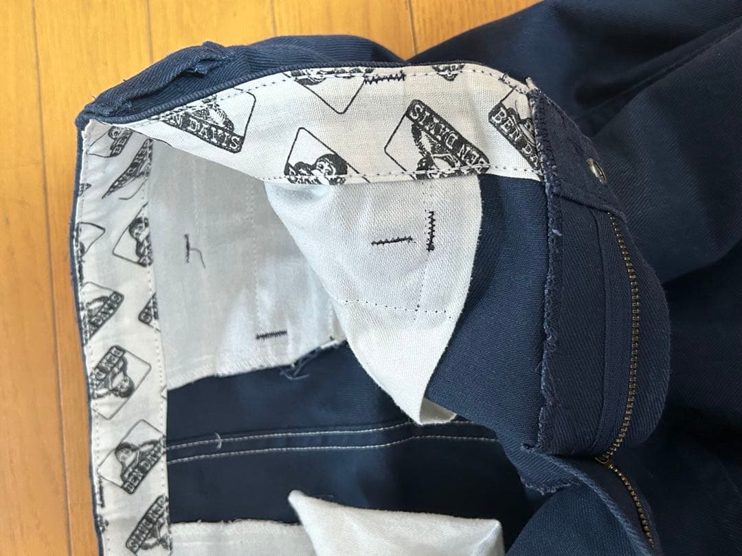 90s BEN DAVIS フリスコパンツ ネイビー ドミニカ製