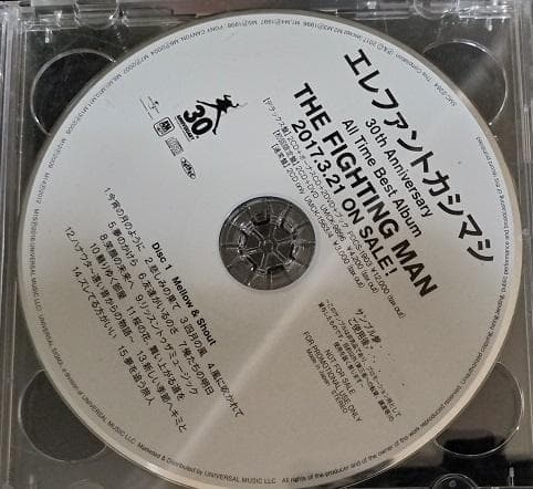 お*す様 エレファントカシマシ 30周年記念THE FIGHTING MAN非売